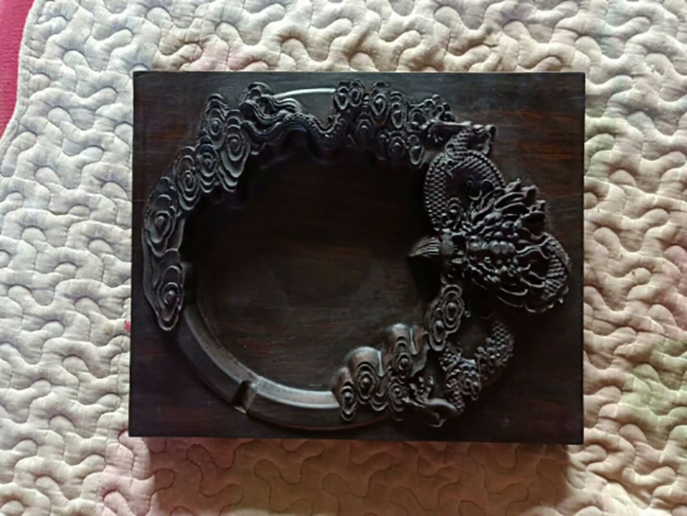 茶桌砚台雕刻样品展示(图2)